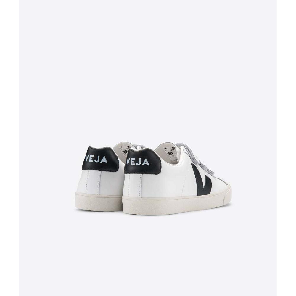 Veja 3-LOCK LEATHER Sneakers Dames White/Black | NL 610QMA